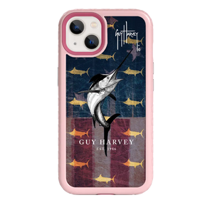 Guy Harvey Fortitude Series for Apple iPhone 13 - American Marlin - Custom Case - PinkMagnolia - cellhelmet