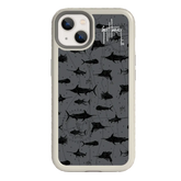 Guy Harvey Fortitude Series for Apple iPhone 13 - Black Scribbler - Custom Case - Gray - cellhelmet