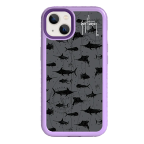 Guy Harvey Fortitude Series for Apple iPhone 13 - Black Scribbler - Custom Case - LilacBlossom - cellhelmet