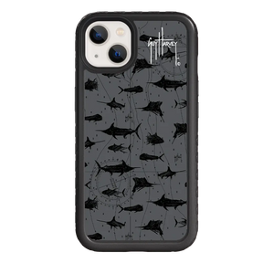 Guy Harvey Fortitude Series for Apple iPhone 13 - Black Scribbler - Custom Case - OnyxBlack - cellhelmet