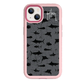 Guy Harvey Fortitude Series for Apple iPhone 13 - Black Scribbler - Custom Case - PinkMagnolia - cellhelmet