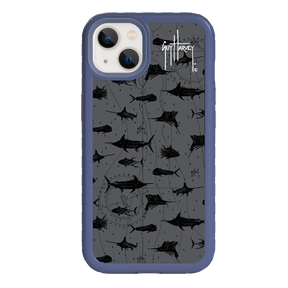 Guy Harvey Fortitude Series for Apple iPhone 13 - Black Scribbler - Custom Case - SlateBlue - cellhelmet