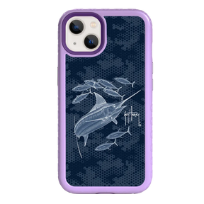 Guy Harvey Fortitude Series for Apple iPhone 13 - Blue Camo - Custom Case - LilacBlossom - cellhelmet