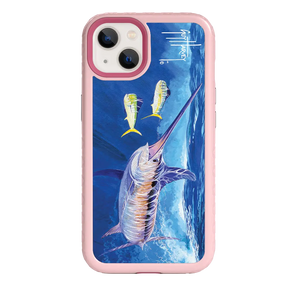 Guy Harvey Fortitude Series for Apple iPhone 13 - Bullseye Sword - Custom Case - PinkMagnolia - cellhelmet