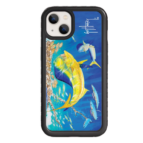 Guy Harvey Fortitude Series for Apple iPhone 13 - Dolphin Oasis - Custom Case - OnyxBlack - cellhelmet
