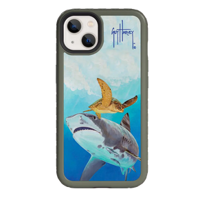 Guy Harvey Fortitude Series for Apple iPhone 13 - Eye of the Tiger - Custom Case - OliveDrabGreen - cellhelmet