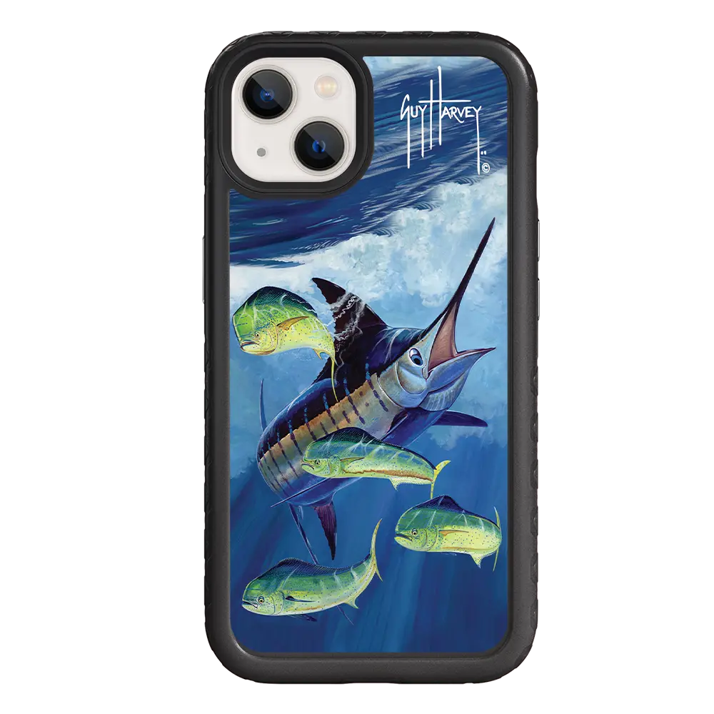 Guy Harvey Fortitude Series for Apple iPhone 13 - Four Play - Custom Case - OnyxBlack - cellhelmet