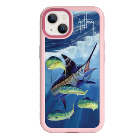 Guy Harvey Fortitude Series for Apple iPhone 13 - Four Play - Custom Case - PinkMagnolia - cellhelmet