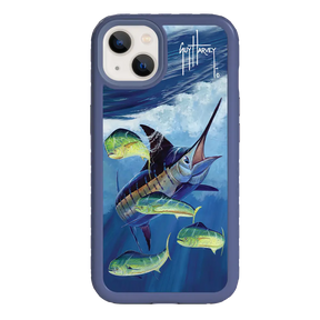 Guy Harvey Fortitude Series for Apple iPhone 13 - Four Play - Custom Case - SlateBlue - cellhelmet