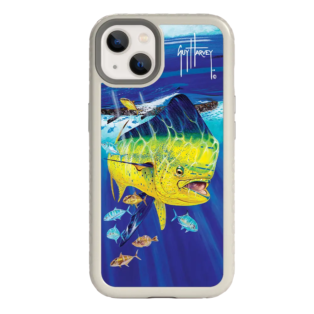 Guy Harvey Fortitude Series for Apple iPhone 13 - Golden Prize - Custom Case - Gray - cellhelmet