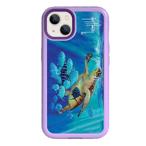 Guy Harvey Fortitude Series for Apple iPhone 13 - Hawksbill Caravan - Custom Case - LilacBlossom - cellhelmet