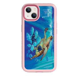 Guy Harvey Fortitude Series for Apple iPhone 13 - Hawksbill Caravan - Custom Case - PinkMagnolia - cellhelmet