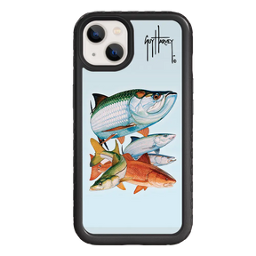 Guy Harvey Fortitude Series for Apple iPhone 13 - Inshore Collage - Custom Case - OnyxBlack - cellhelmet