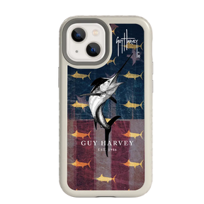 Guy Harvey Fortitude Series for Apple iPhone 13 Mini - American Marlin - Custom Case - Gray - cellhelmet