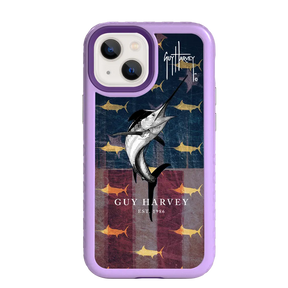 Guy Harvey Fortitude Series for Apple iPhone 13 Mini - American Marlin - Custom Case - LilacBlossom - cellhelmet