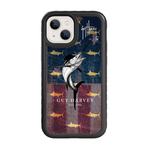 Guy Harvey Fortitude Series for Apple iPhone 13 Mini - American Marlin - Custom Case - OnyxBlack - cellhelmet