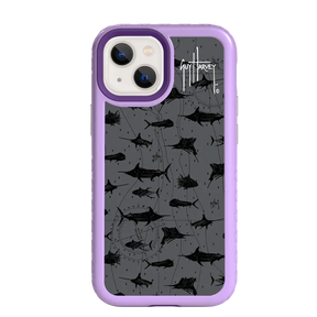Guy Harvey Fortitude Series for Apple iPhone 13 Mini - Black Scribbler - Custom Case - LilacBlossom - cellhelmet