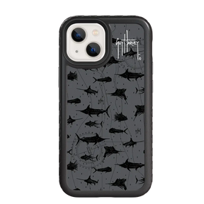 Guy Harvey Fortitude Series for Apple iPhone 13 Mini - Black Scribbler - Custom Case - OnyxBlack - cellhelmet