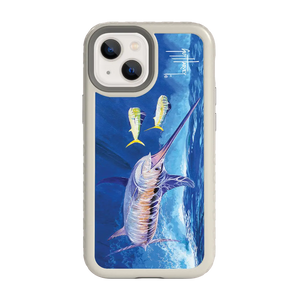Guy Harvey Fortitude Series for Apple iPhone 13 Mini - Bullseye Sword - Custom Case - Gray - cellhelmet