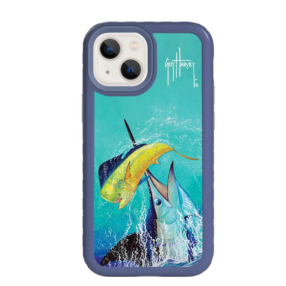 Guy Harvey Fortitude Series for Apple iPhone 13 Mini - El Dorado II - Custom Case - SlateBlue - cellhelmet