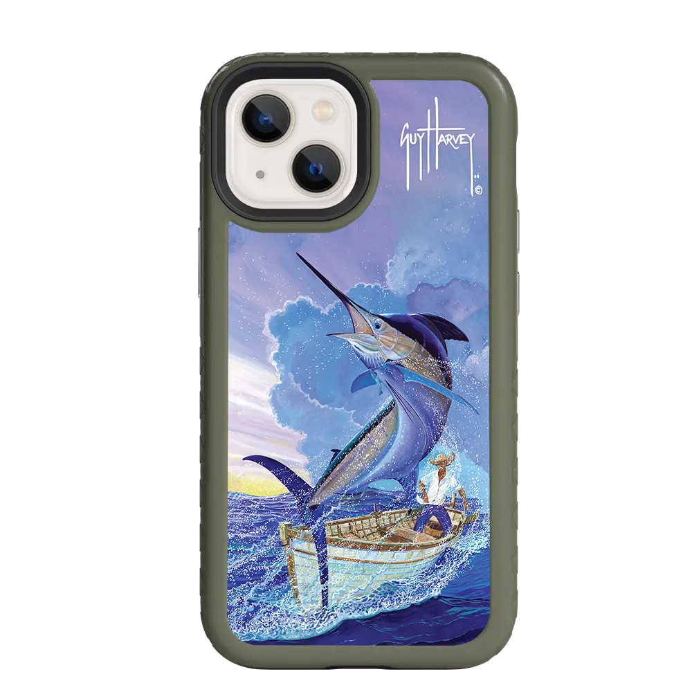 Guy Harvey Fortitude Series for Apple iPhone 13 Mini - El Viejo - Custom Case - OliveDrabGreen - cellhelmet