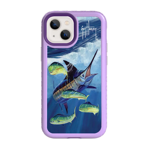Guy Harvey Fortitude Series for Apple iPhone 13 Mini - Four Play - Custom Case - LilacBlossom - cellhelmet