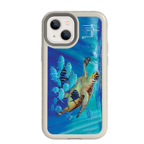 Guy Harvey Fortitude Series for Apple iPhone 13 Mini - Hawksbill Caravan - Custom Case - Gray - cellhelmet