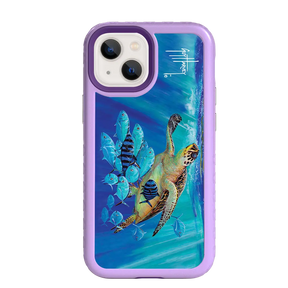 Guy Harvey Fortitude Series for Apple iPhone 13 Mini - Hawksbill Caravan - Custom Case - LilacBlossom - cellhelmet