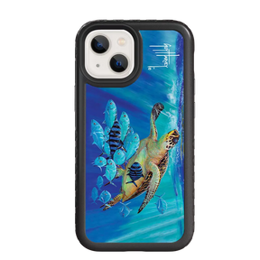 Guy Harvey Fortitude Series for Apple iPhone 13 Mini - Hawksbill Caravan - Custom Case - OnyxBlack - cellhelmet