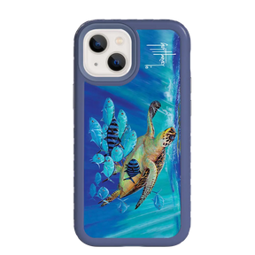 Guy Harvey Fortitude Series for Apple iPhone 13 Mini - Hawksbill Caravan - Custom Case - SlateBlue - cellhelmet