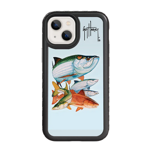 Guy Harvey Fortitude Series for Apple iPhone 13 Mini - Inshore Collage - Custom Case - OnyxBlack - cellhelmet