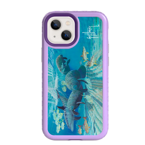 Guy Harvey Fortitude Series for Apple iPhone 13 Mini - Manatee Pass - Custom Case - LilacBlossom - cellhelmet