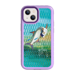 Guy Harvey Fortitude Series for Apple iPhone 13 Mini - Tarpon Skin - Custom Case - LilacBlossom - cellhelmet