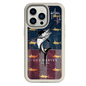 Guy Harvey Fortitude Series for Apple iPhone 13 Pro - American Marlin - Custom Case - Gray - cellhelmet