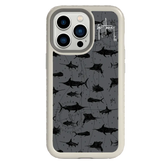 Guy Harvey Fortitude Series for Apple iPhone 13 Pro - Black Scribbler - Custom Case - Gray - cellhelmet