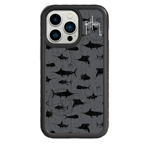 Guy Harvey Fortitude Series for Apple iPhone 13 Pro - Black Scribbler - Custom Case - OnyxBlack - cellhelmet