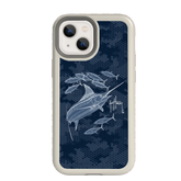 Guy Harvey Fortitude Series for Apple iPhone 13 Pro - Blue Camo - Custom Case - Gray - cellhelmet