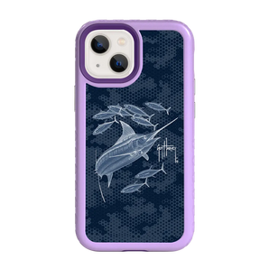 Guy Harvey Fortitude Series for Apple iPhone 13 Pro - Blue Camo - Custom Case - LilacBlossom - cellhelmet