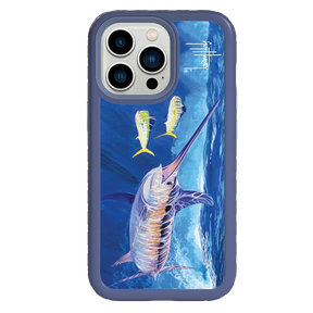 Guy Harvey Fortitude Series for Apple iPhone 13 Pro - Bullseye Sword - Custom Case - SlateBlue - cellhelmet