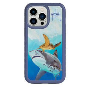 Guy Harvey Fortitude Series for Apple iPhone 13 Pro - Eye of the Tiger - Custom Case - SlateBlue - cellhelmet