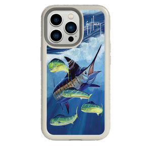 Guy Harvey Fortitude Series for Apple iPhone 13 Pro - Four Play - Custom Case - Gray - cellhelmet