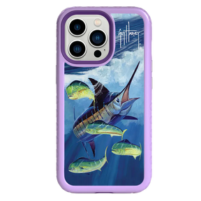 Guy Harvey Fortitude Series for Apple iPhone 13 Pro - Four Play - Custom Case - LilacBlossom - cellhelmet