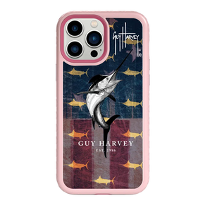 Guy Harvey Fortitude Series for Apple iPhone 13 Pro Max - American Marlin - Custom Case - PinkMagnolia - cellhelmet