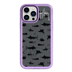 Guy Harvey Fortitude Series for Apple iPhone 13 Pro Max - Black Scribbler - Custom Case - LilacBlossom - cellhelmet
