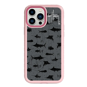 Guy Harvey Fortitude Series for Apple iPhone 13 Pro Max - Black Scribbler - Custom Case - PinkMagnolia - cellhelmet