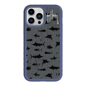Guy Harvey Fortitude Series for Apple iPhone 13 Pro Max - Black Scribbler - Custom Case - SlateBlue - cellhelmet
