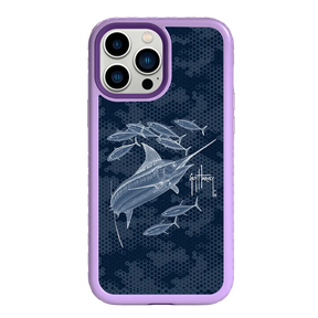 Guy Harvey Fortitude Series for Apple iPhone 13 Pro Max - Blue Camo - Custom Case - LilacBlossom - cellhelmet