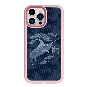 Guy Harvey Fortitude Series for Apple iPhone 13 Pro Max - Blue Camo - Custom Case - PinkMagnolia - cellhelmet