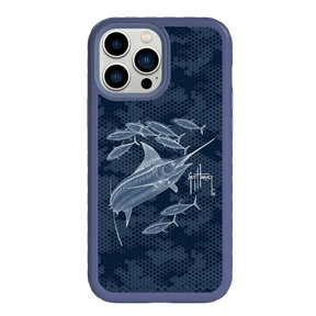 Guy Harvey Fortitude Series for Apple iPhone 13 Pro Max - Blue Camo - Custom Case - SlateBlue - cellhelmet