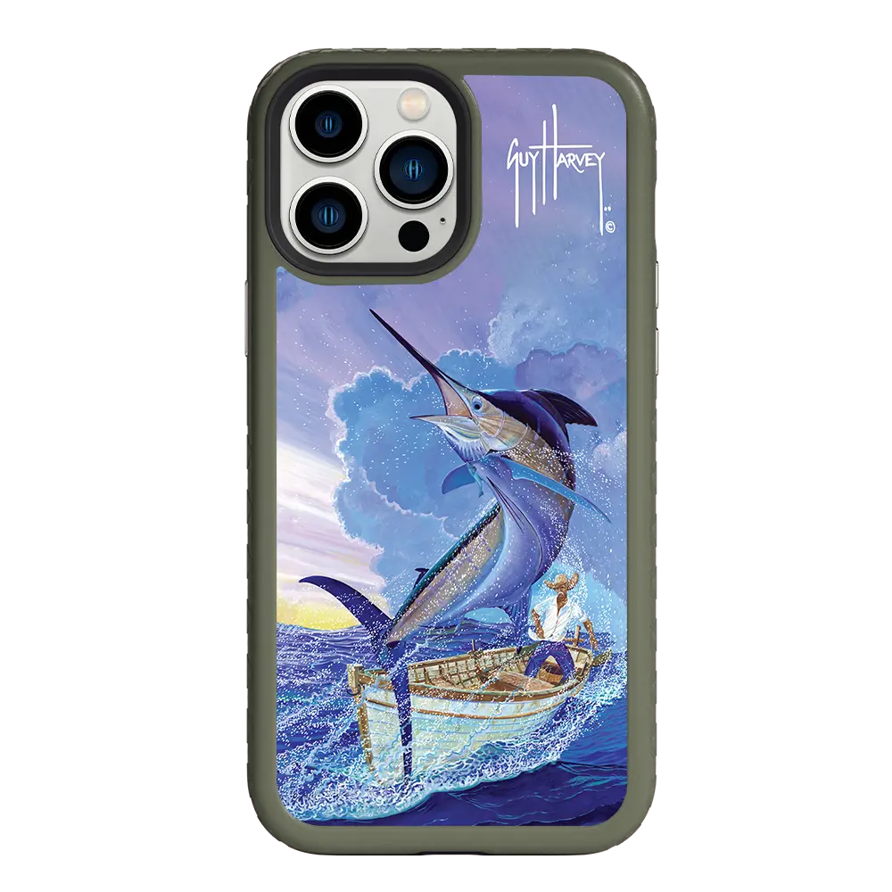 Guy Harvey Fortitude Series for Apple iPhone 13 Pro Max - El Viejo - Custom Case - OliveDrabGreen - cellhelmet